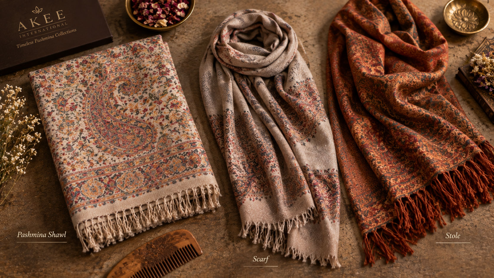 Buy Authentic Pashmina Shawls, Scarves and Stoles