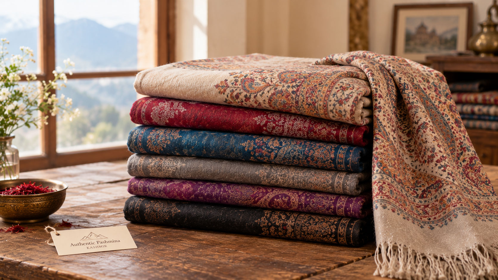 Buy Real Pashmina Shawl Online in India
