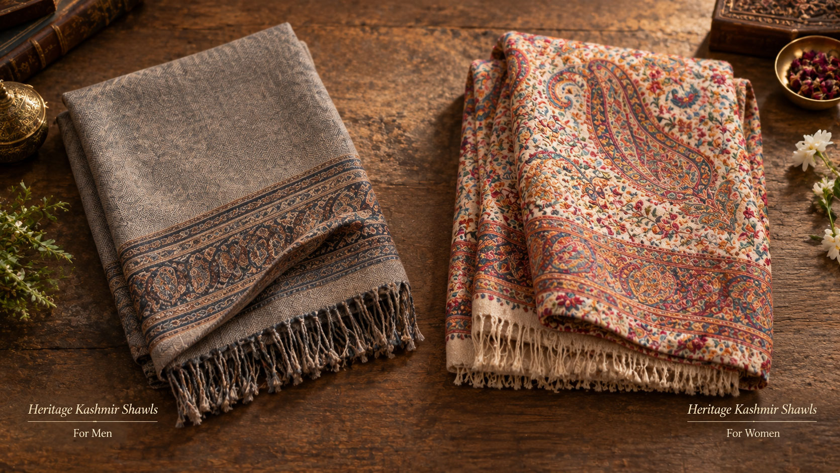 Heritage Kashmir Shawls for Men and Women