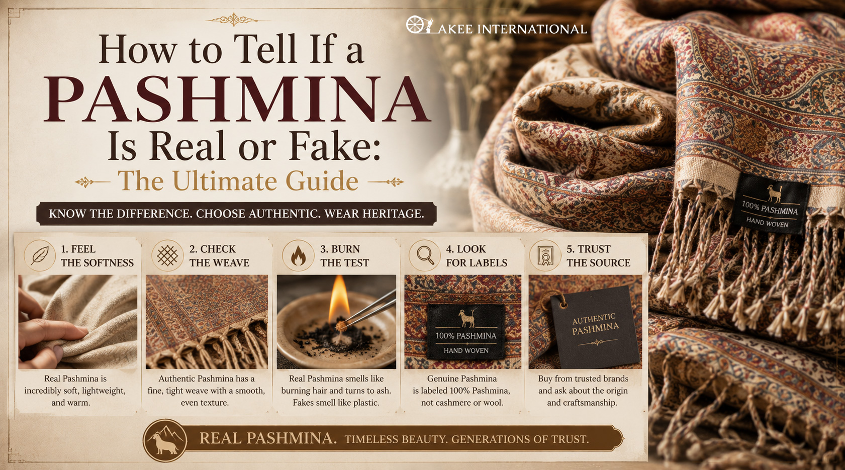 How to Tell If a Pashmina Is Real or Fake