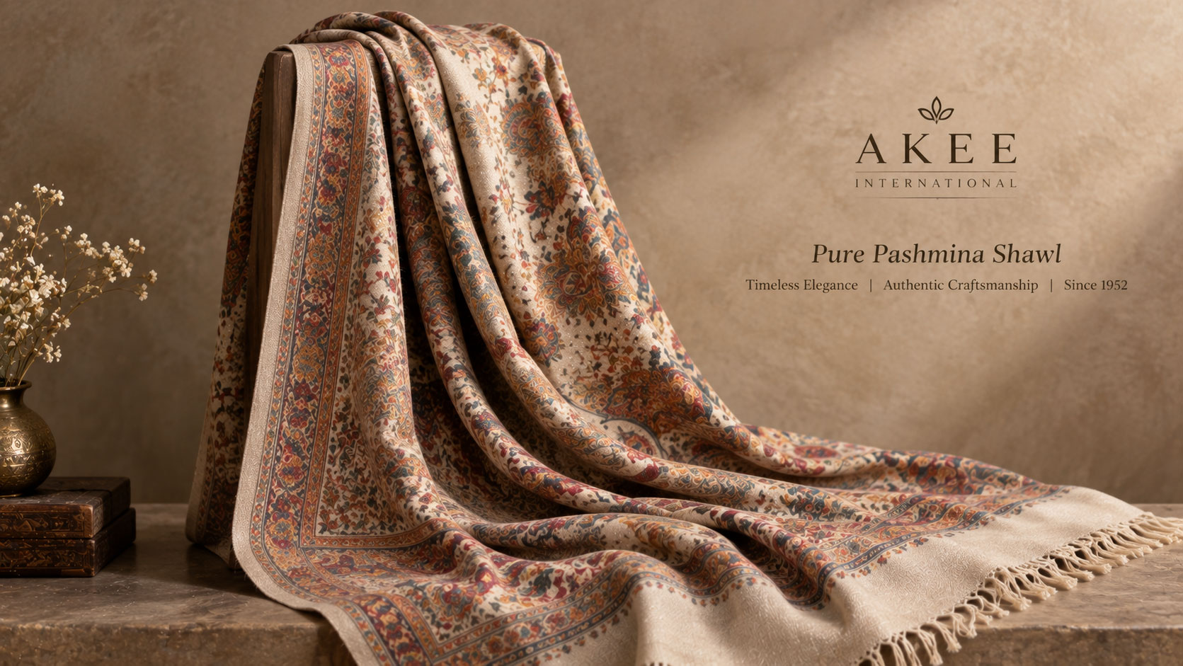 Pure Pashmina Shawl Online at Akee International