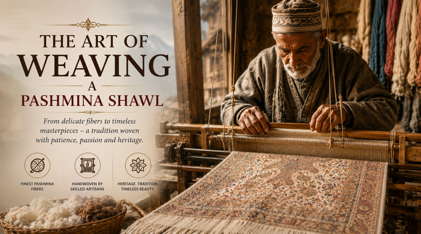 The Art of Weaving a Pashmina Shawl | Akee International