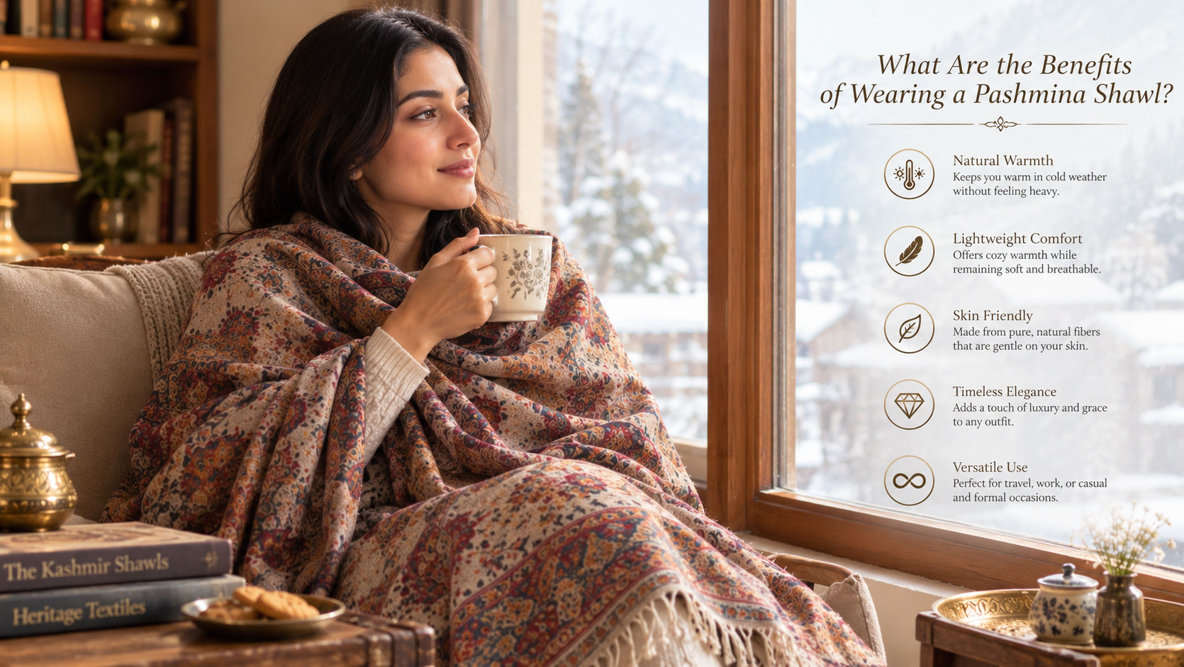 Benefits of Wearing a Pashmina Shawl