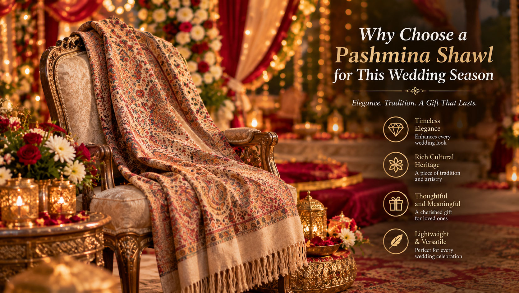 Why Choose a Pashmina Shawl for This Wedding Season?