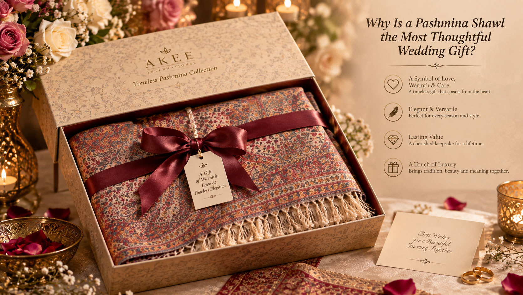 Why Is a Pashmina Shawl the Most Thoughtful Wedding Gift?