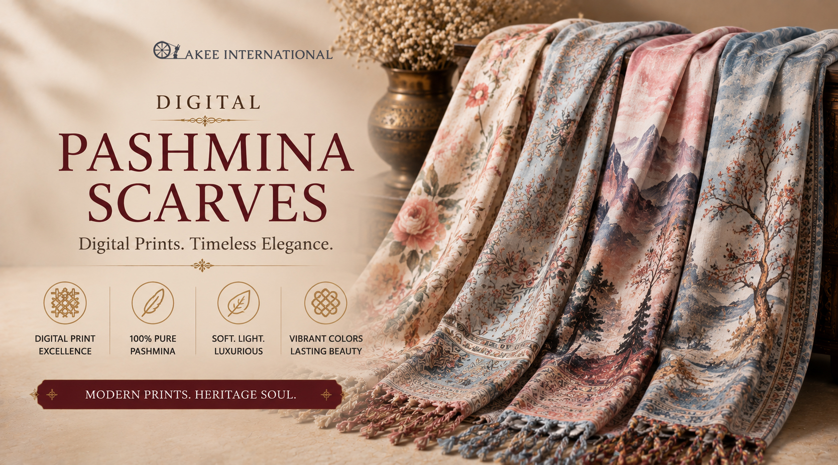 Digital Pashmina Scarfs