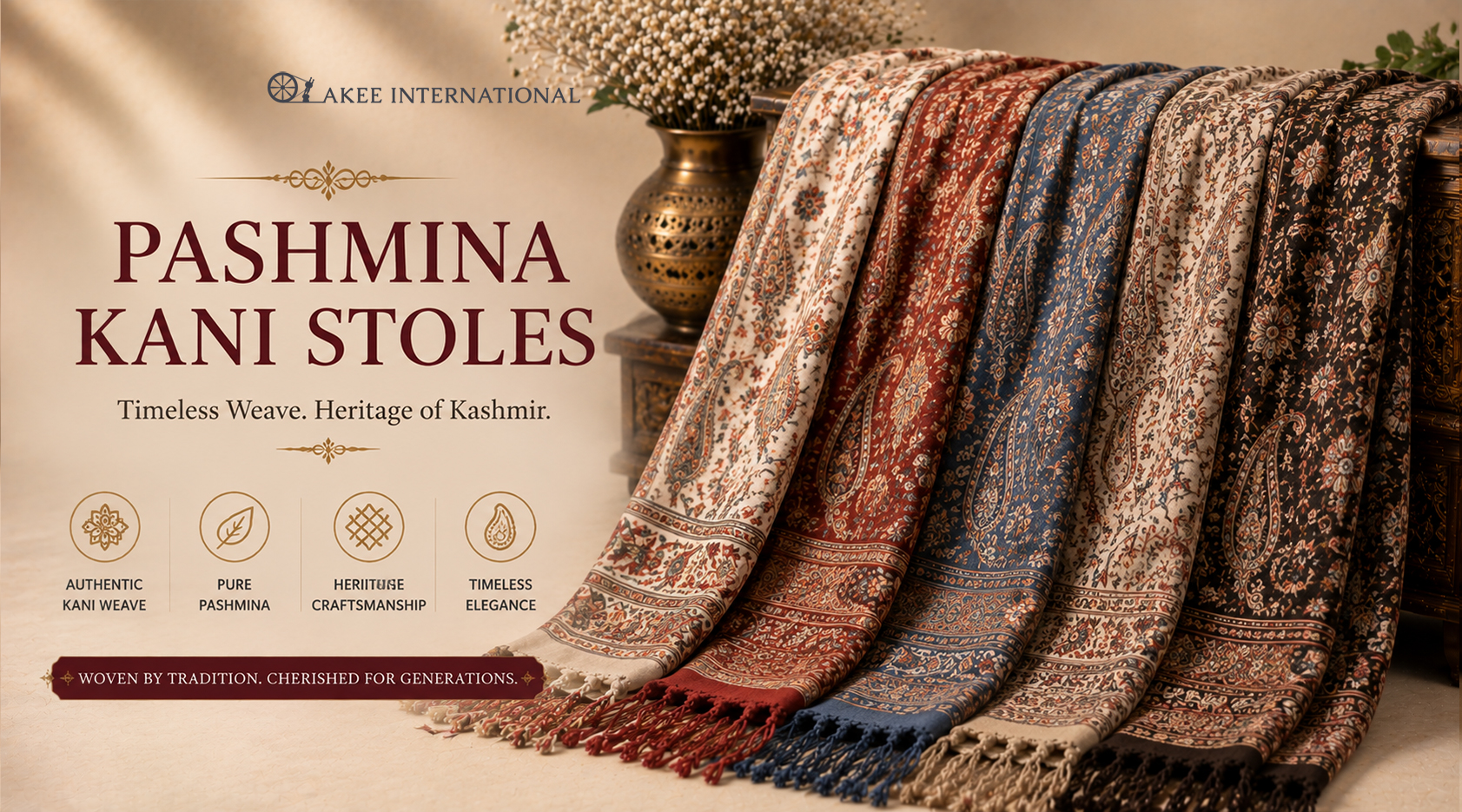 Pashmina Kani Stoles