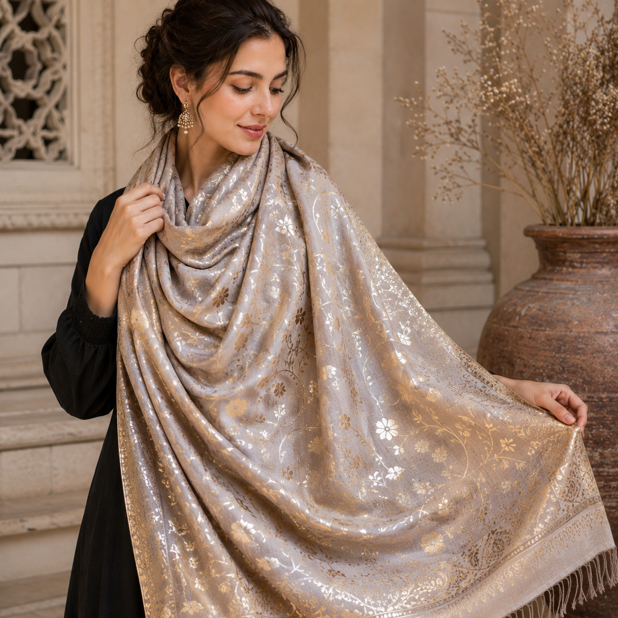 Foil Printed Scarfs | Akee Intenational