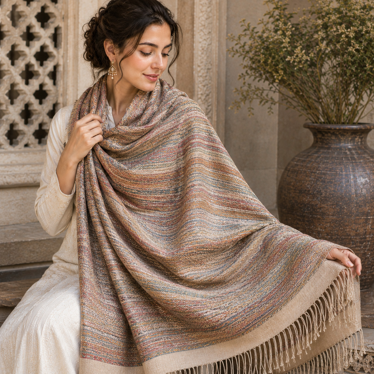 Pashmina Hand Woven Scarfs | Akee Intenational
