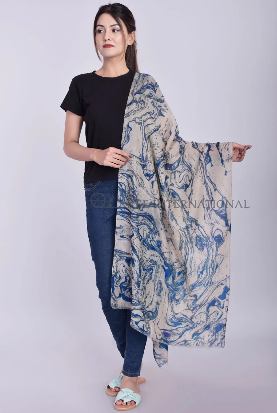 Premium Designer Digital Pashmina Scarf | Akee International