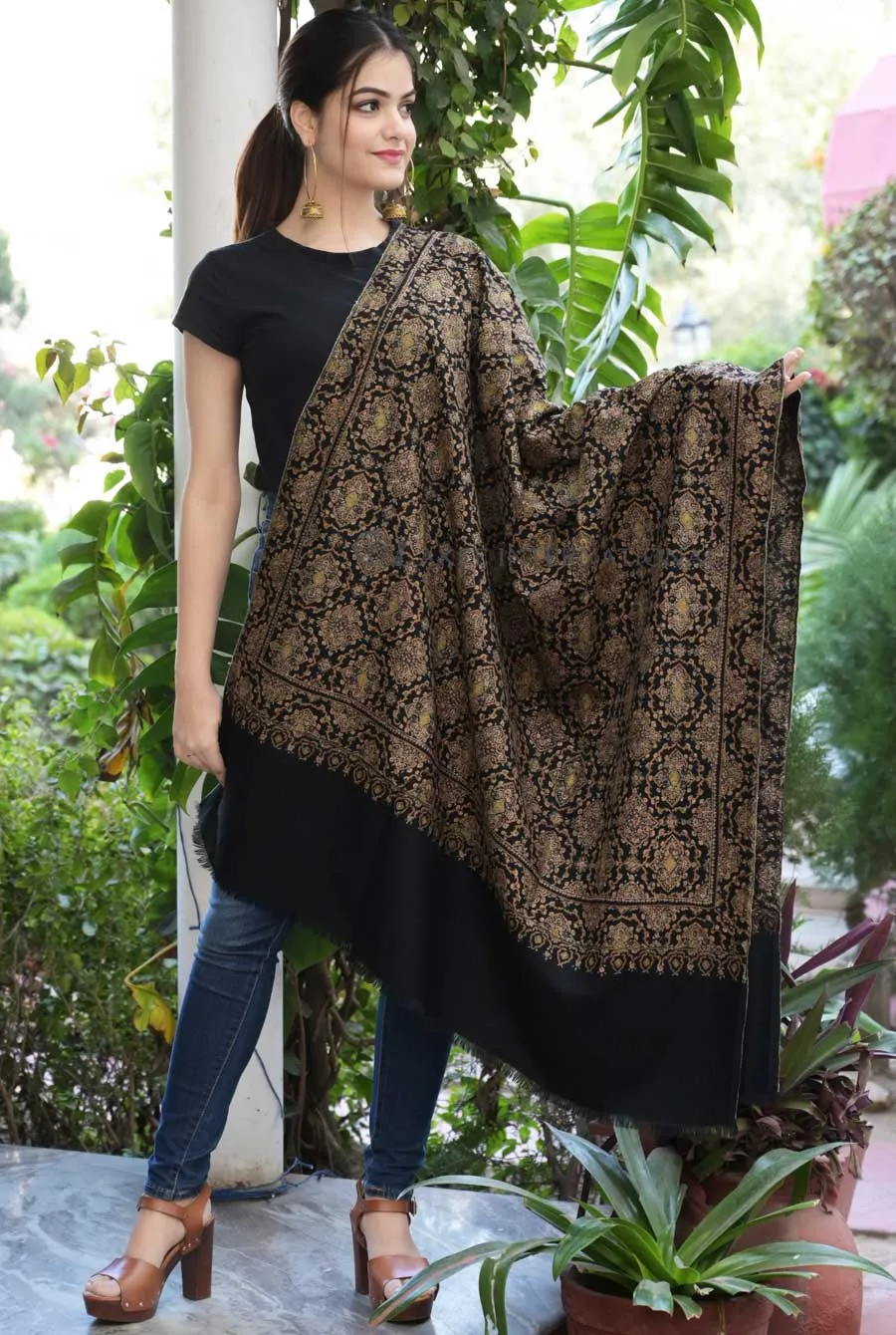 Chandni Karigar Luxury Kashmiri Pashmina Shawl