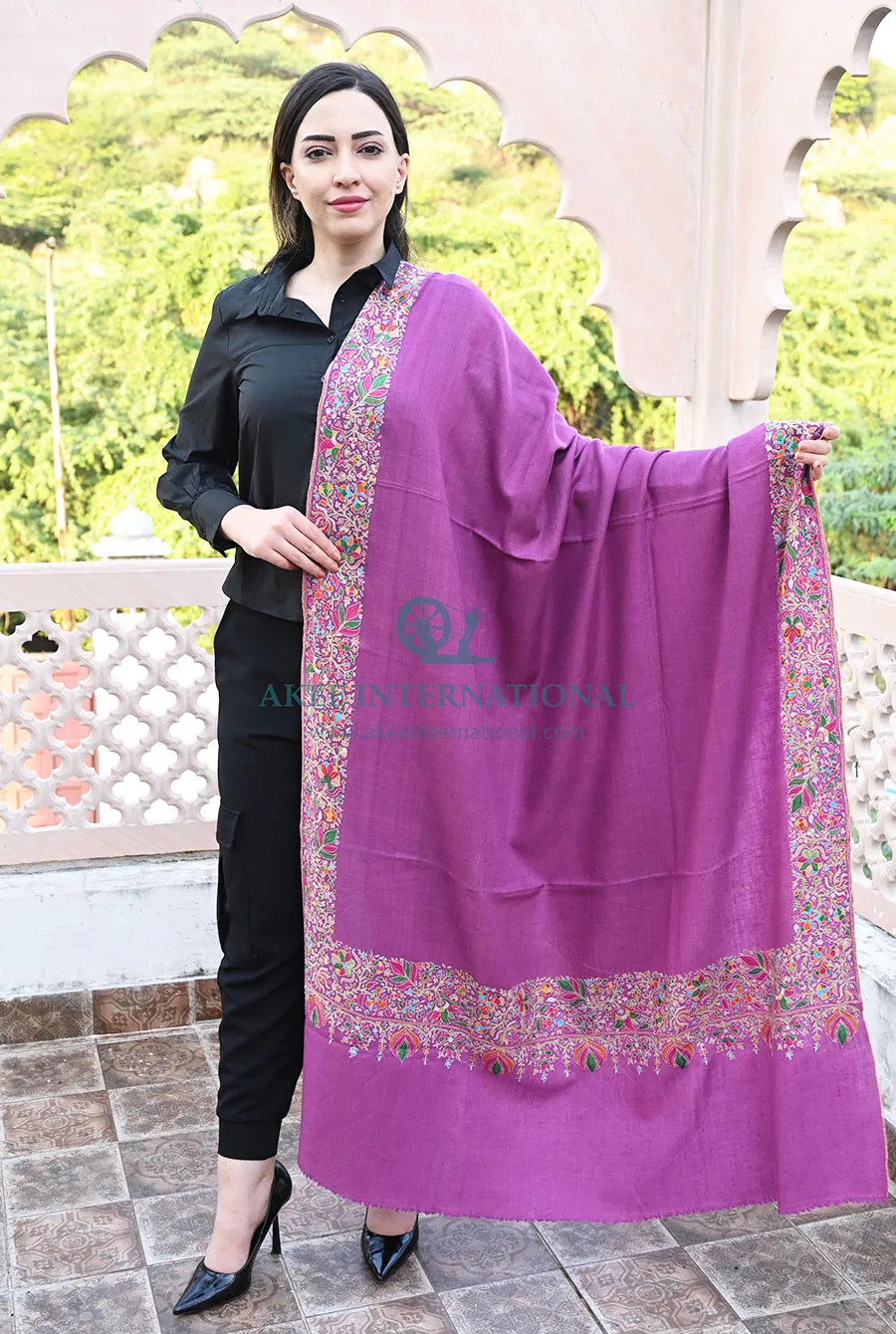 Zojila Veil Luxury Embroidered Pashmina Shawl | Akee International