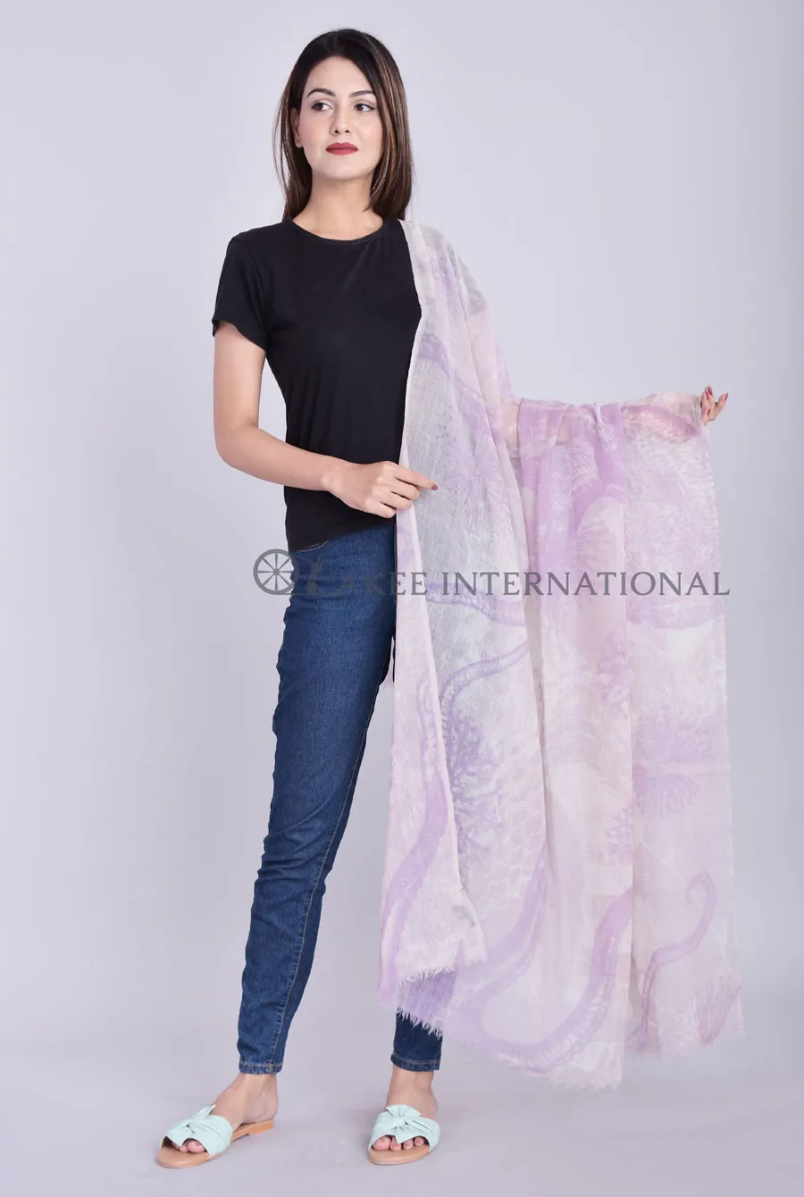 Wool Designer Printed Scarfs