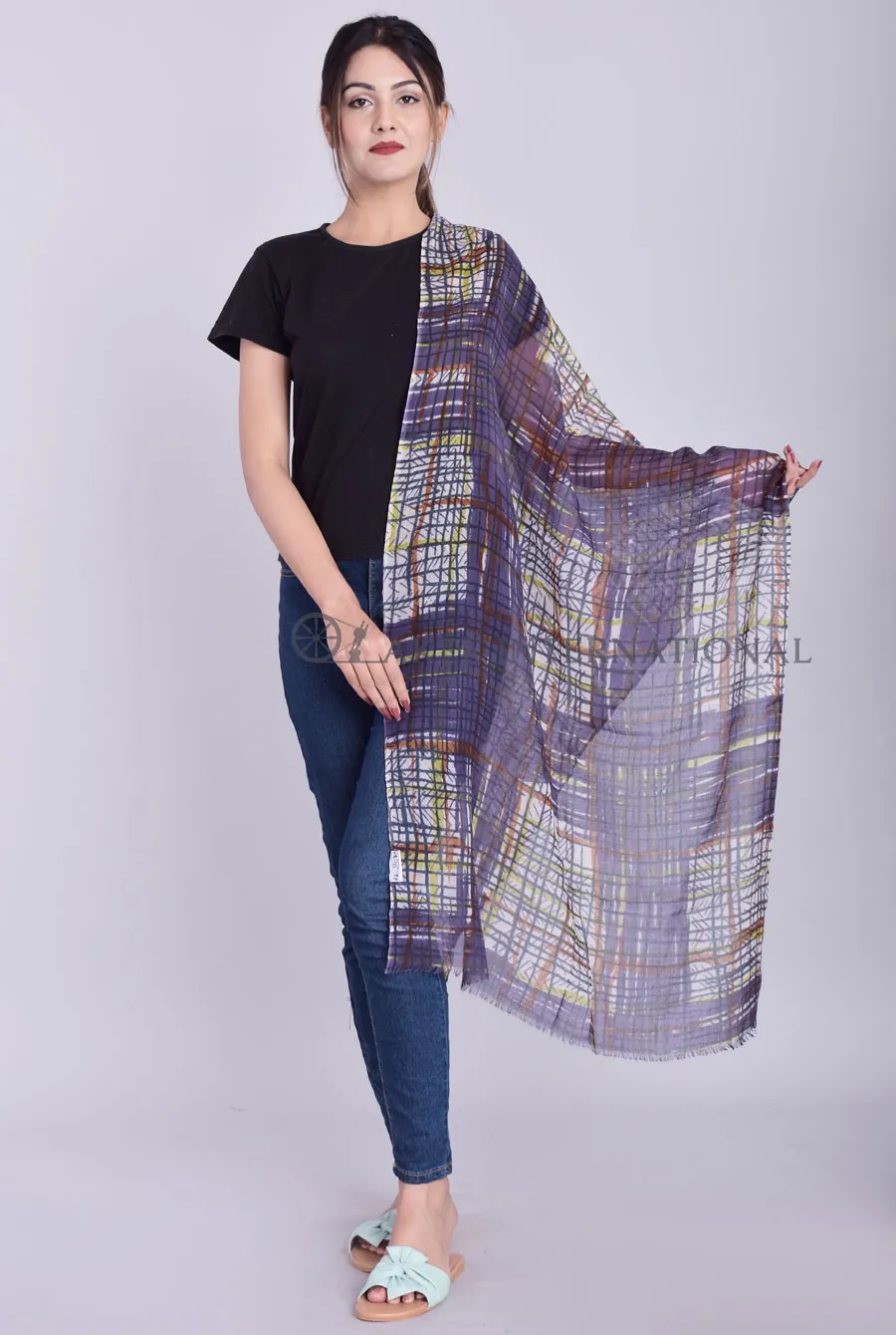 Wool Designer Printed Scarfs