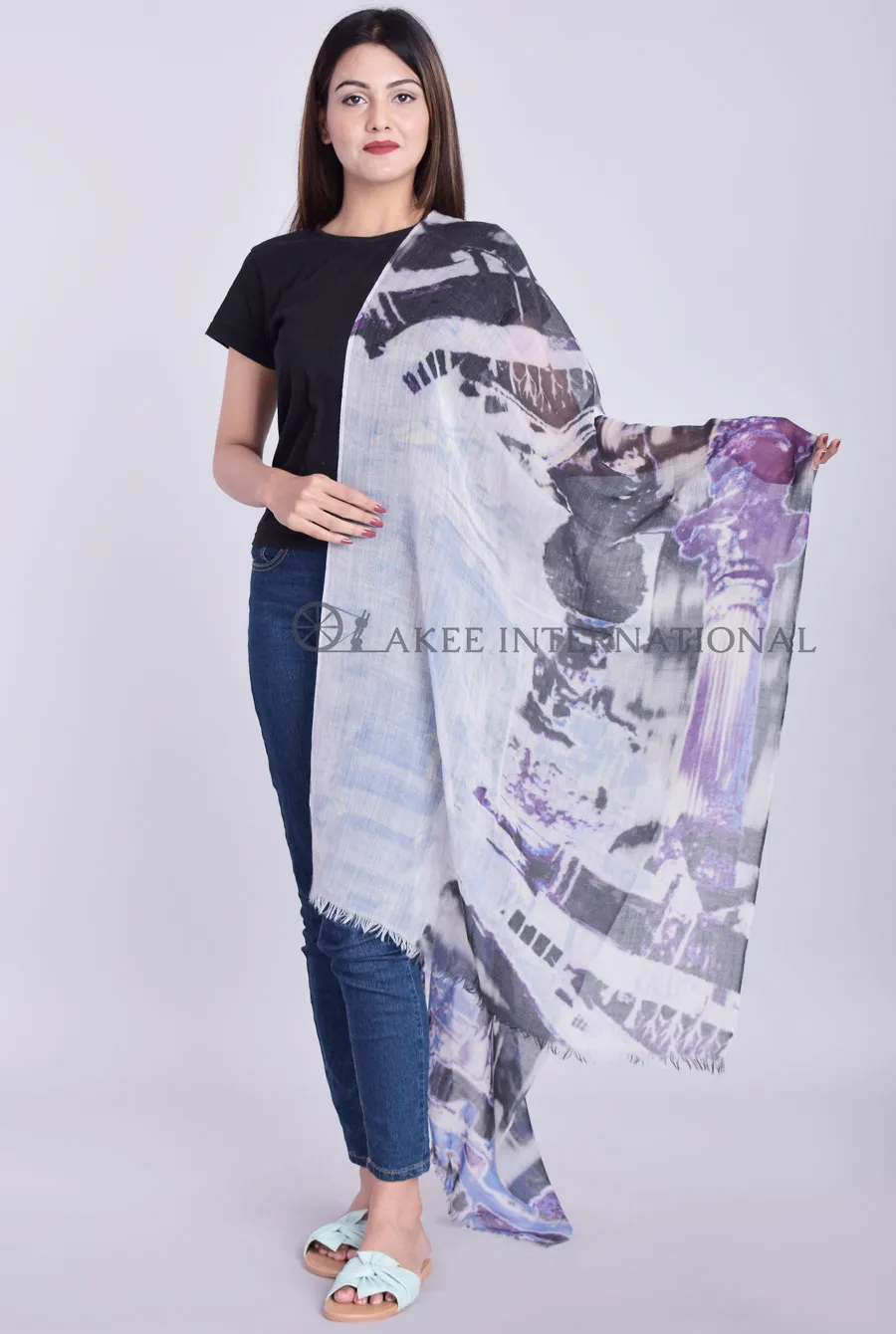 Wool Designer Printed Scarfs