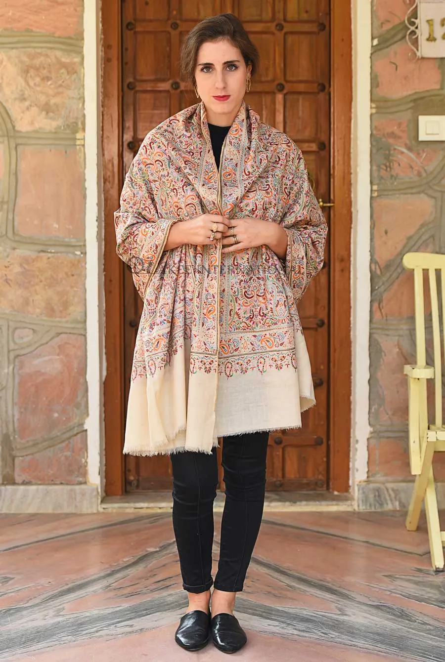 Pashmina Hand Embroidered Shawl
