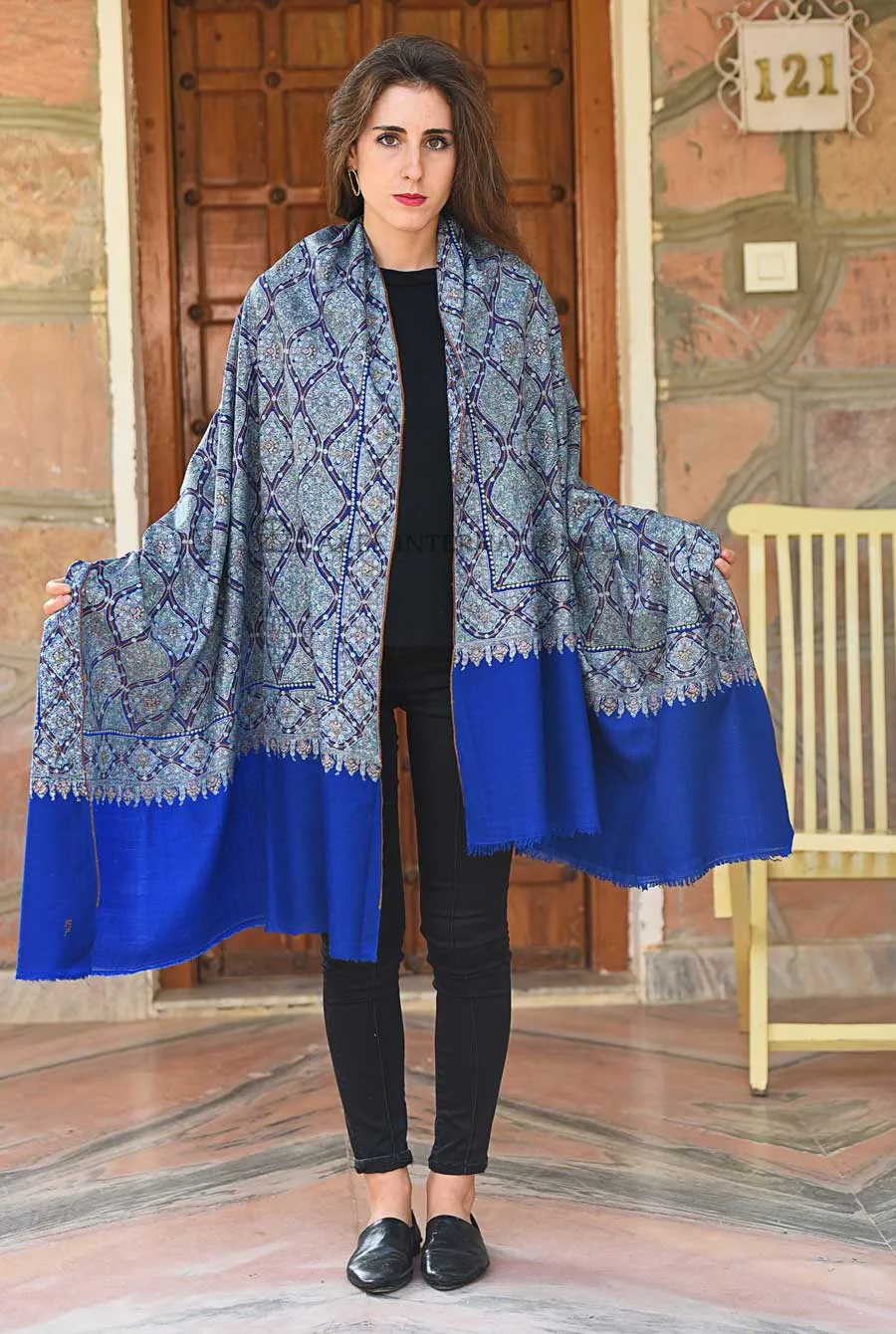 Pashmina Hand Embroidered Shawl