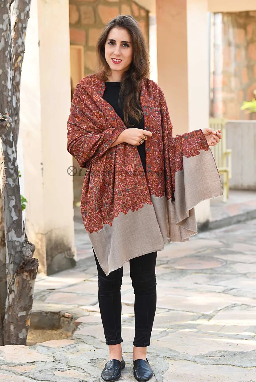 Pashmina Hand Embroidered Shawl