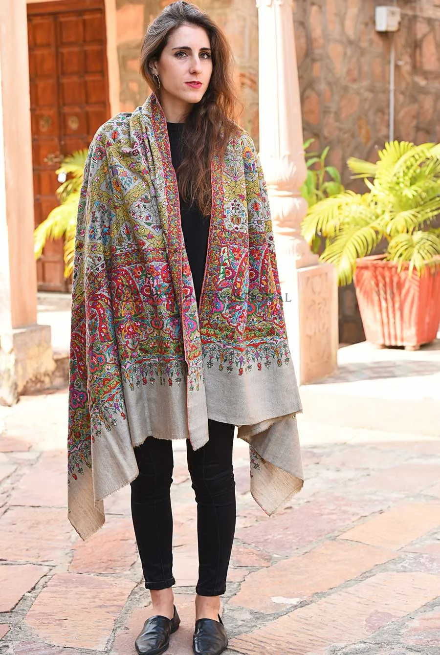 Pashmina Hand Embroidered Shawl