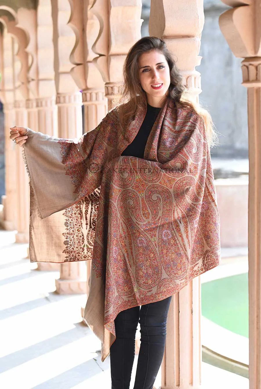 Pashmina Hand Embroidered Shawl