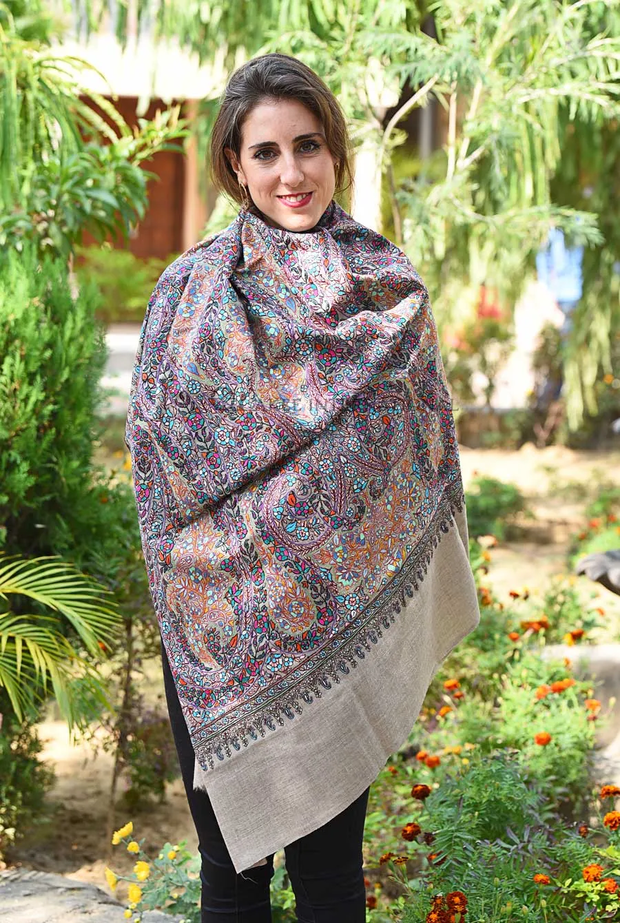 Pashmina Hand Embroidered Shawl