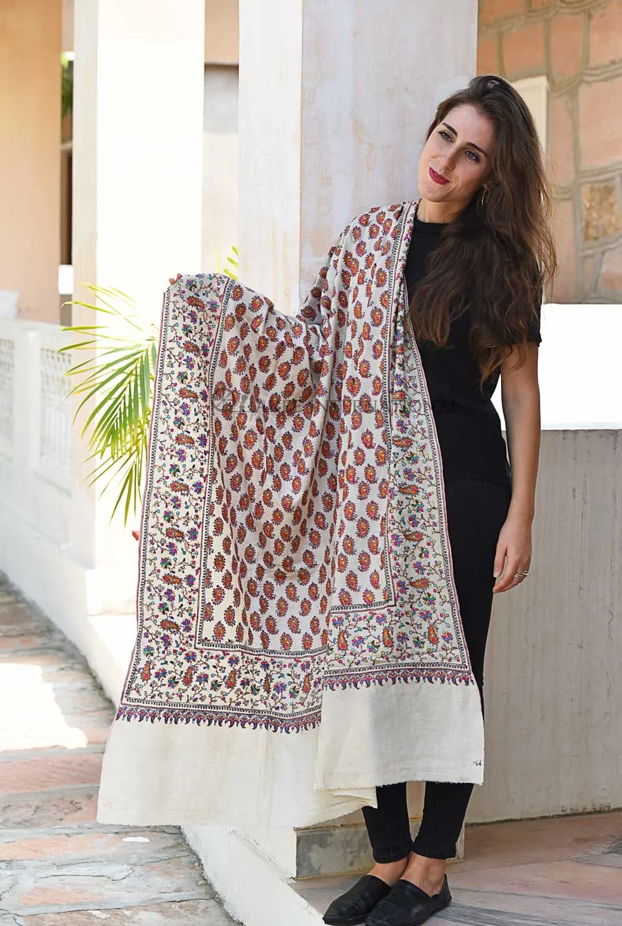 Pashmina Hand Embroidered Shawl