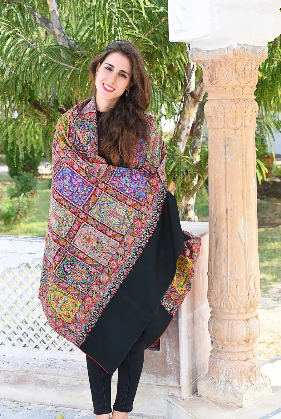 Waraq Threads Heritage Pashmina Shawl | Akee International