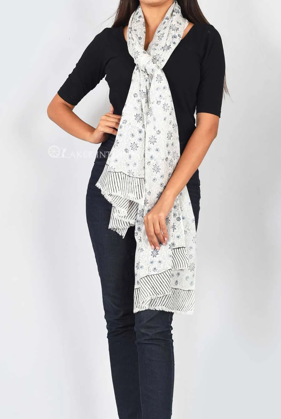 Himalayan Wool Block Printed Scarfs