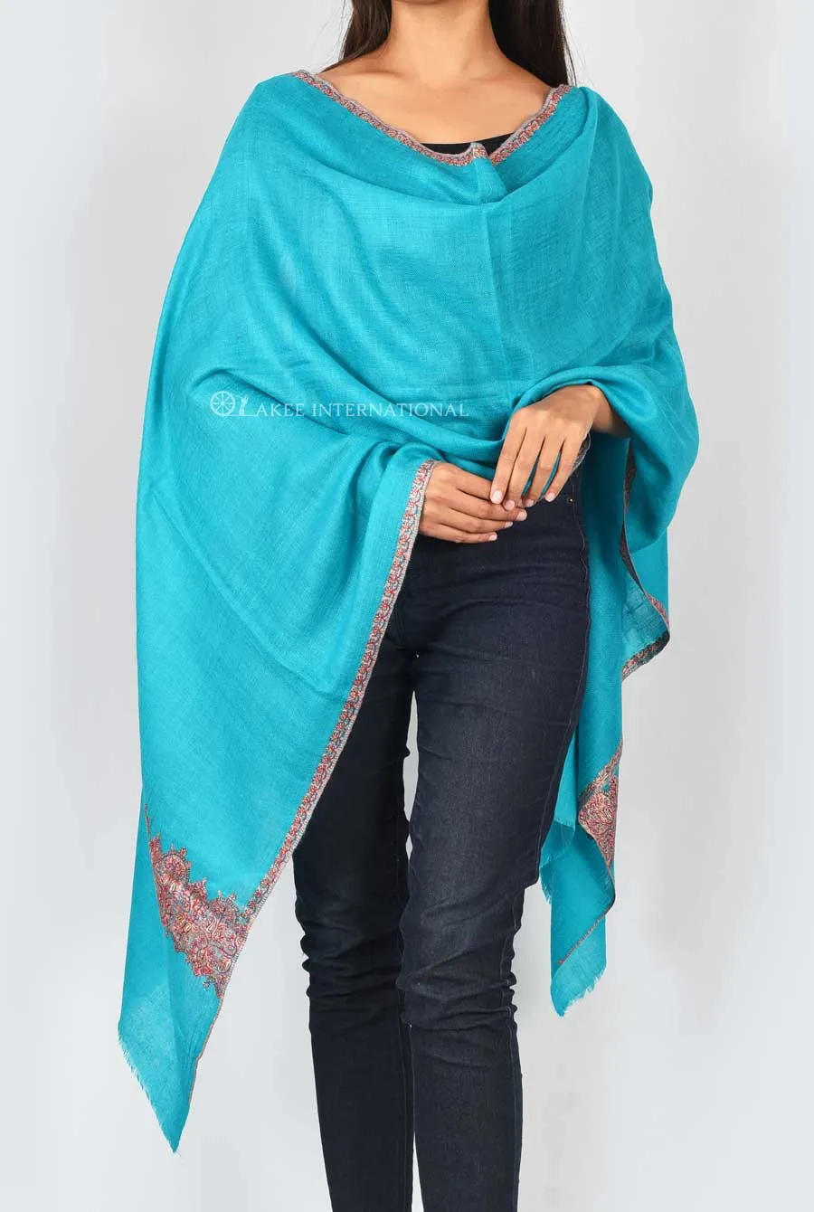 Luxury Kashmiri Artisan Embroidered Pashmina Wrap