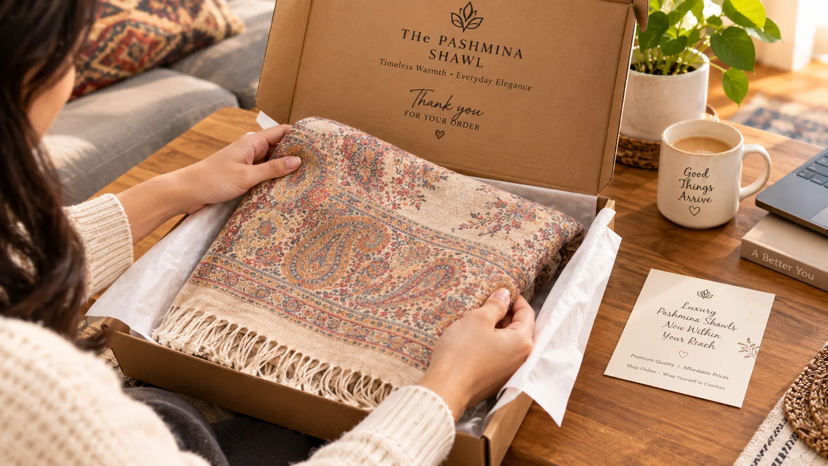 Affordable Pashmina Shawl Online — Akee International