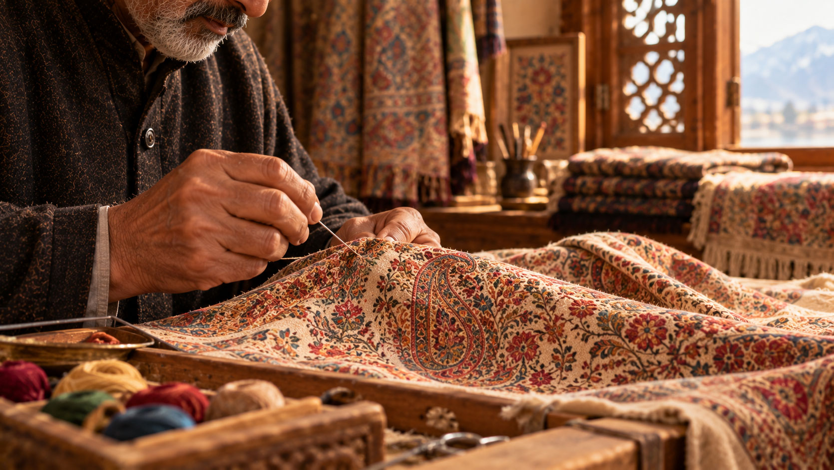 How to Judge the Best Pashmina Embroidery Artisans in Kashmir