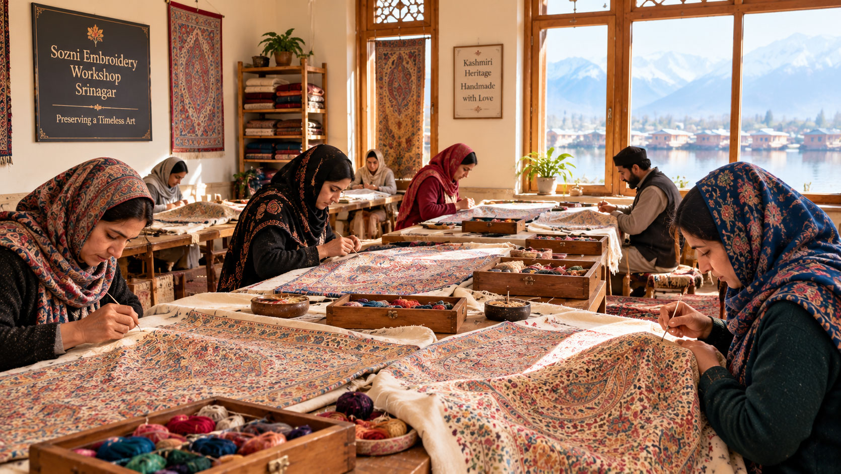 What Makes a Sozni Embroidery Workshop in Srinagar Genuinely Exceptional