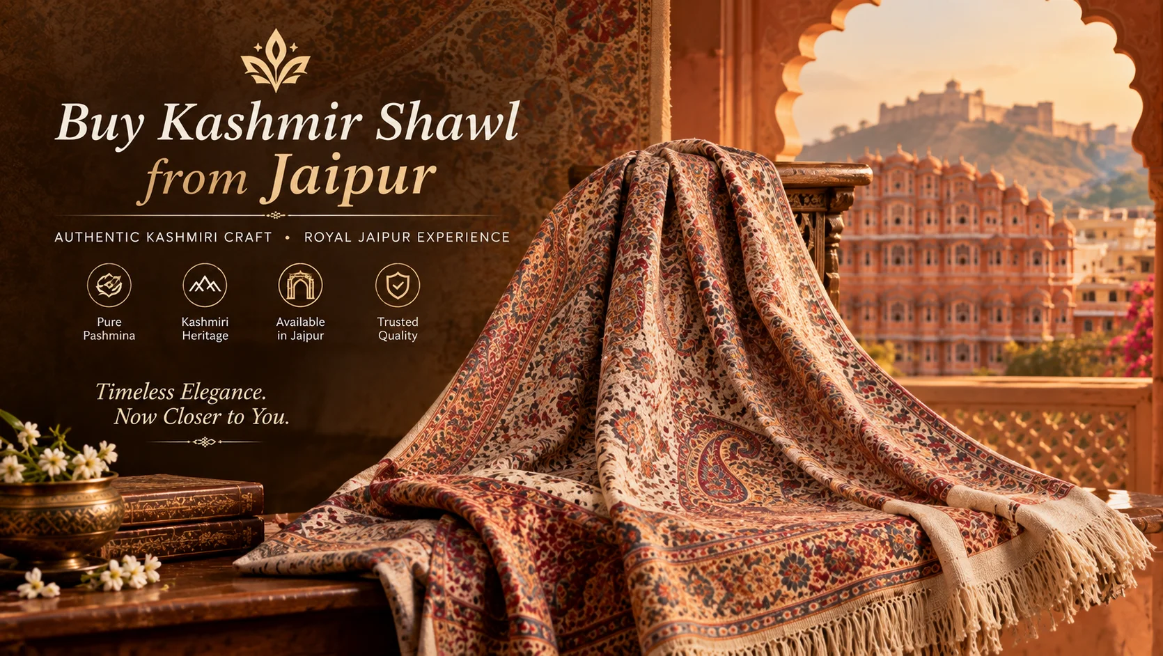 Buy Kashmir Shawl from Jaipur — Akee International
