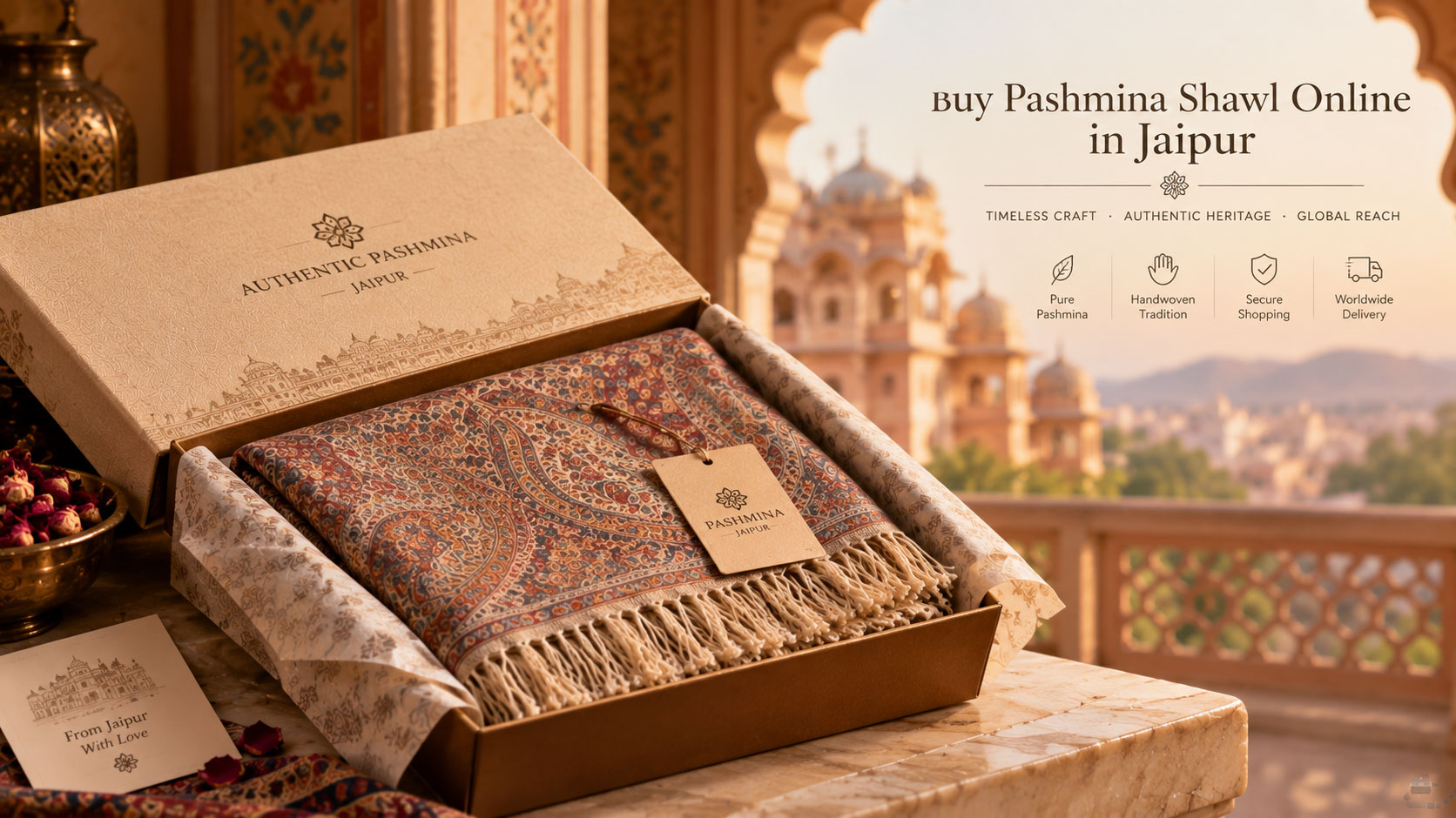 Buy Pashmina Shawl Online in Jaipur — Akee International