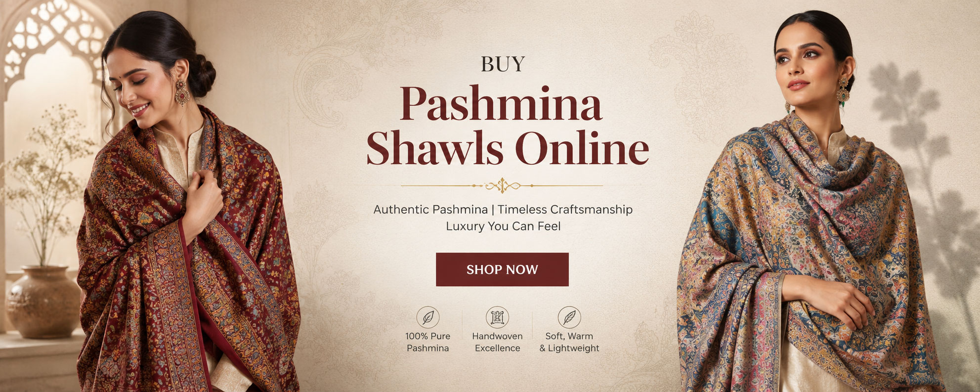 Buy Pashmina Shawls Online: Authentic Elegance from Akee International, Jaipur
