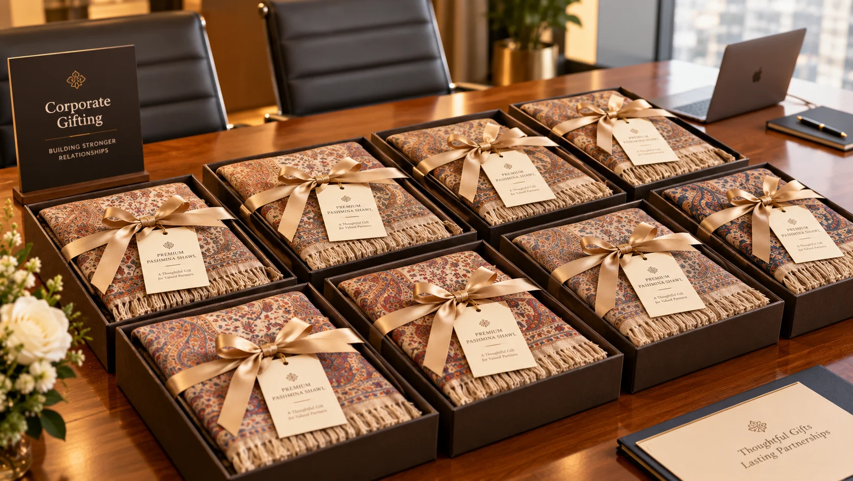 Corporate Gifting Pashmina Shawls in Bulk - Akee International
