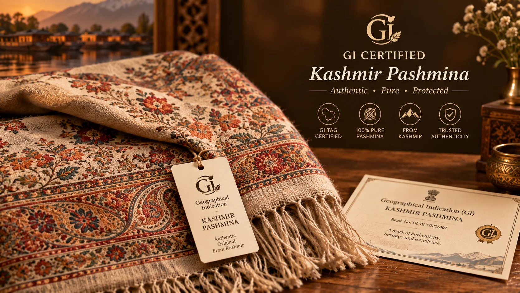 GI Certified Kashmir Pashmina — Akee International