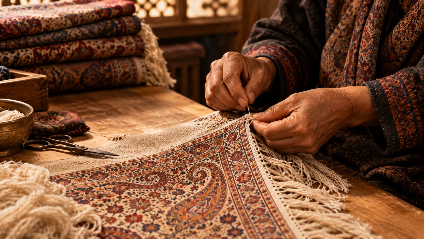 Handmade Kashmiri Shawl in India — Akee International