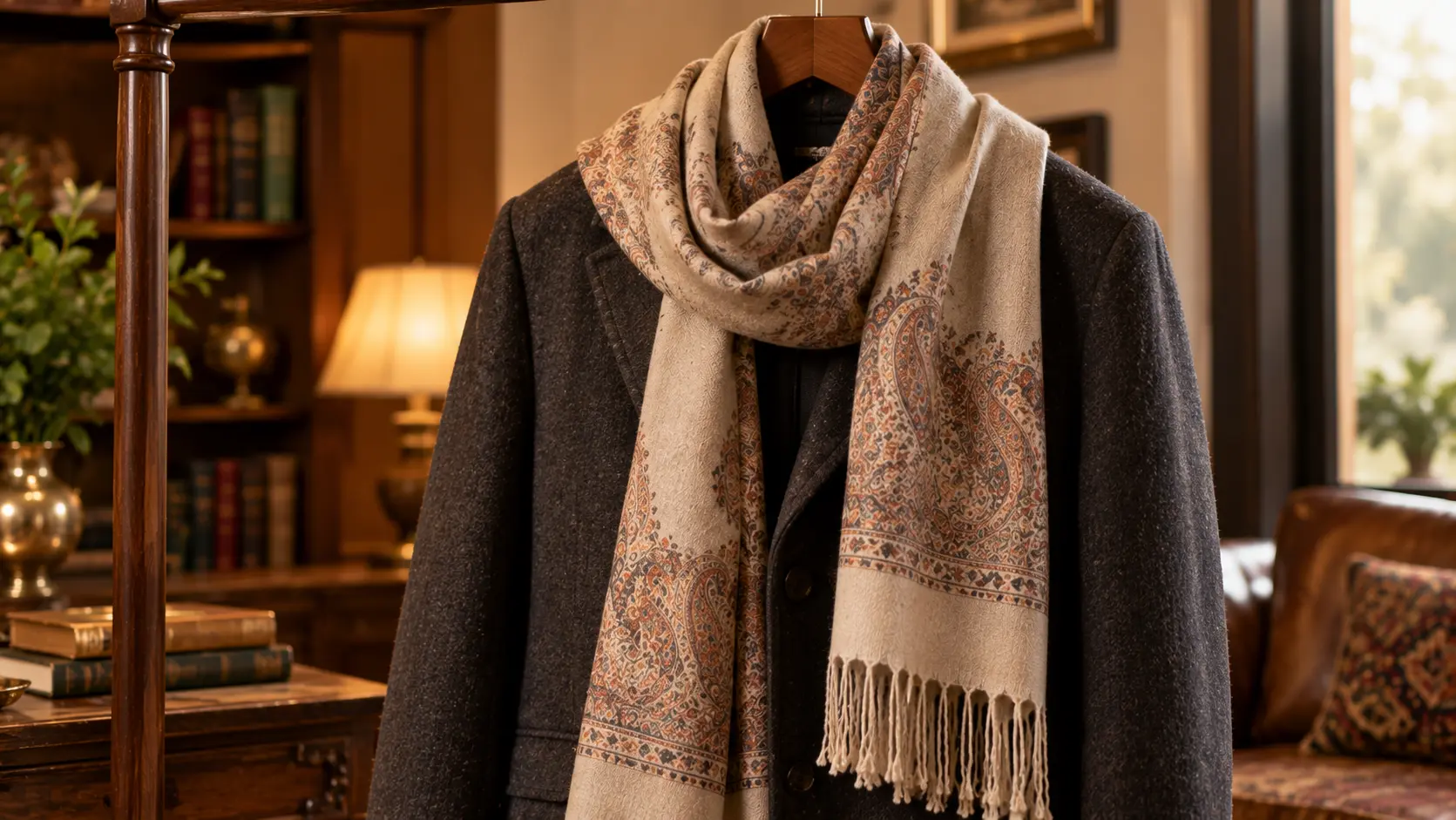 Handwoven Pashmina Scarf for Men — Akee International
