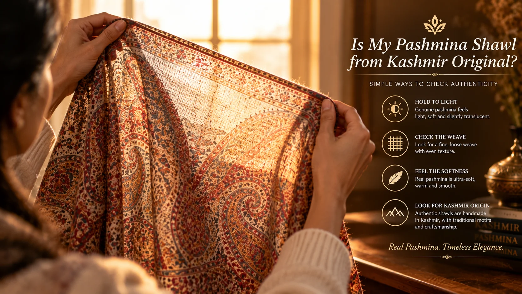 Is My Pashmina Shawl from Kashmir Original? — Akee International