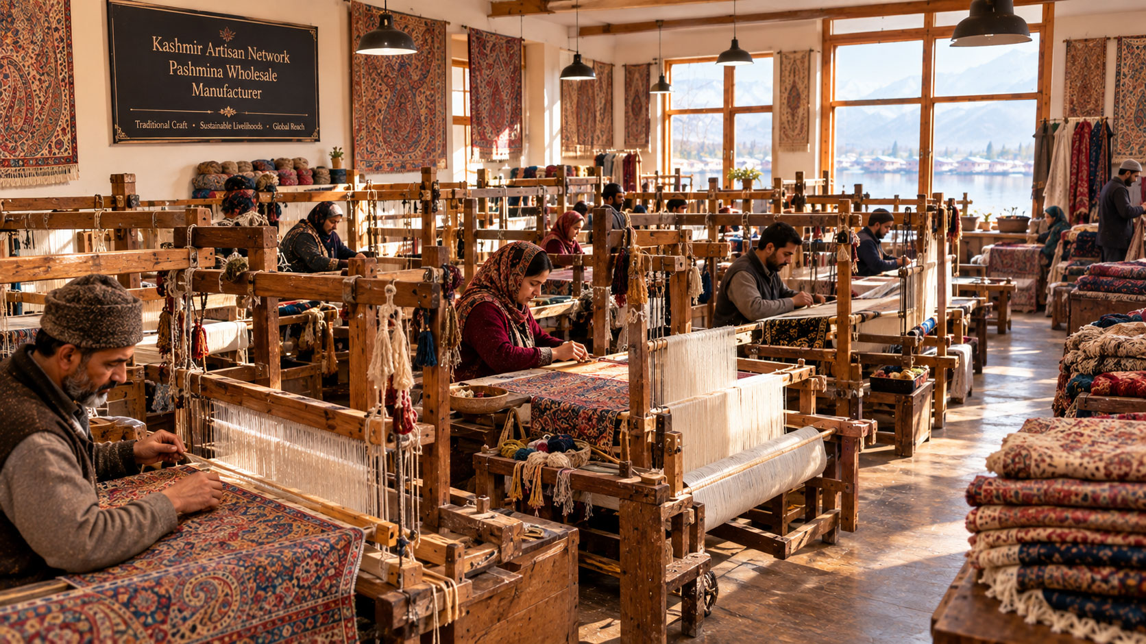 Wholesale Pashmina Backed by a Kashmir Artisan Network