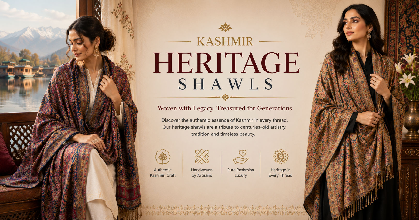 Kashmir Heritage Shawls: A Legacy of Artistry and Elegance