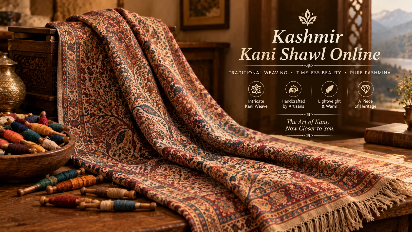 Kashmir Kani Shawl Online — Akee International