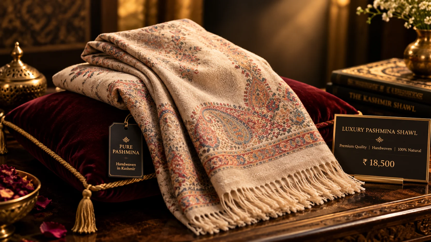 Luxury Pashmina Shawl Price — Akee International