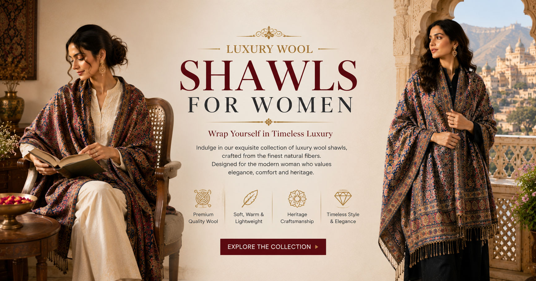 Luxury Wool Shawls for Women: Timeless Elegance and Warmth