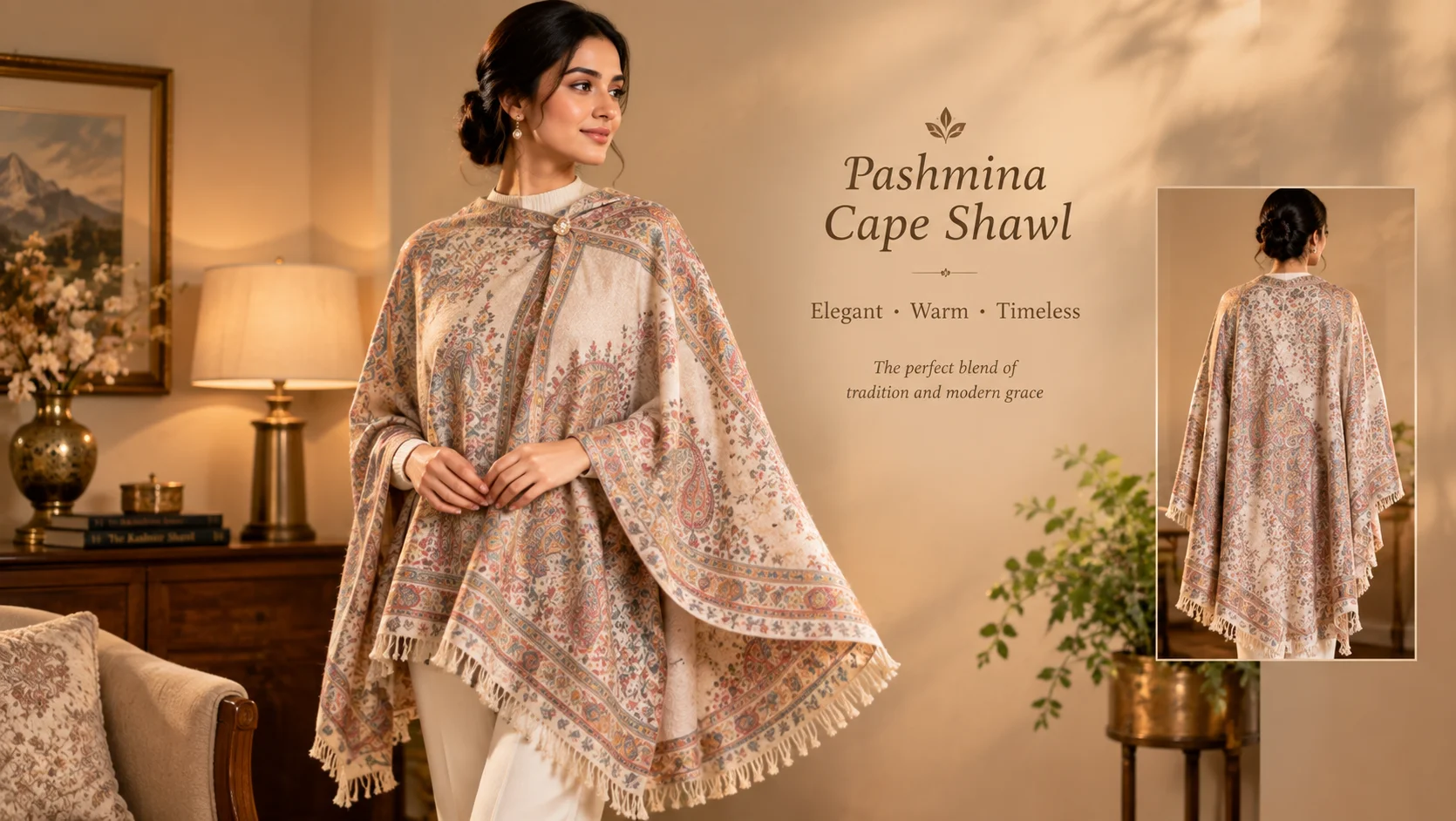 Pashmina Cape Shawl — Akee International