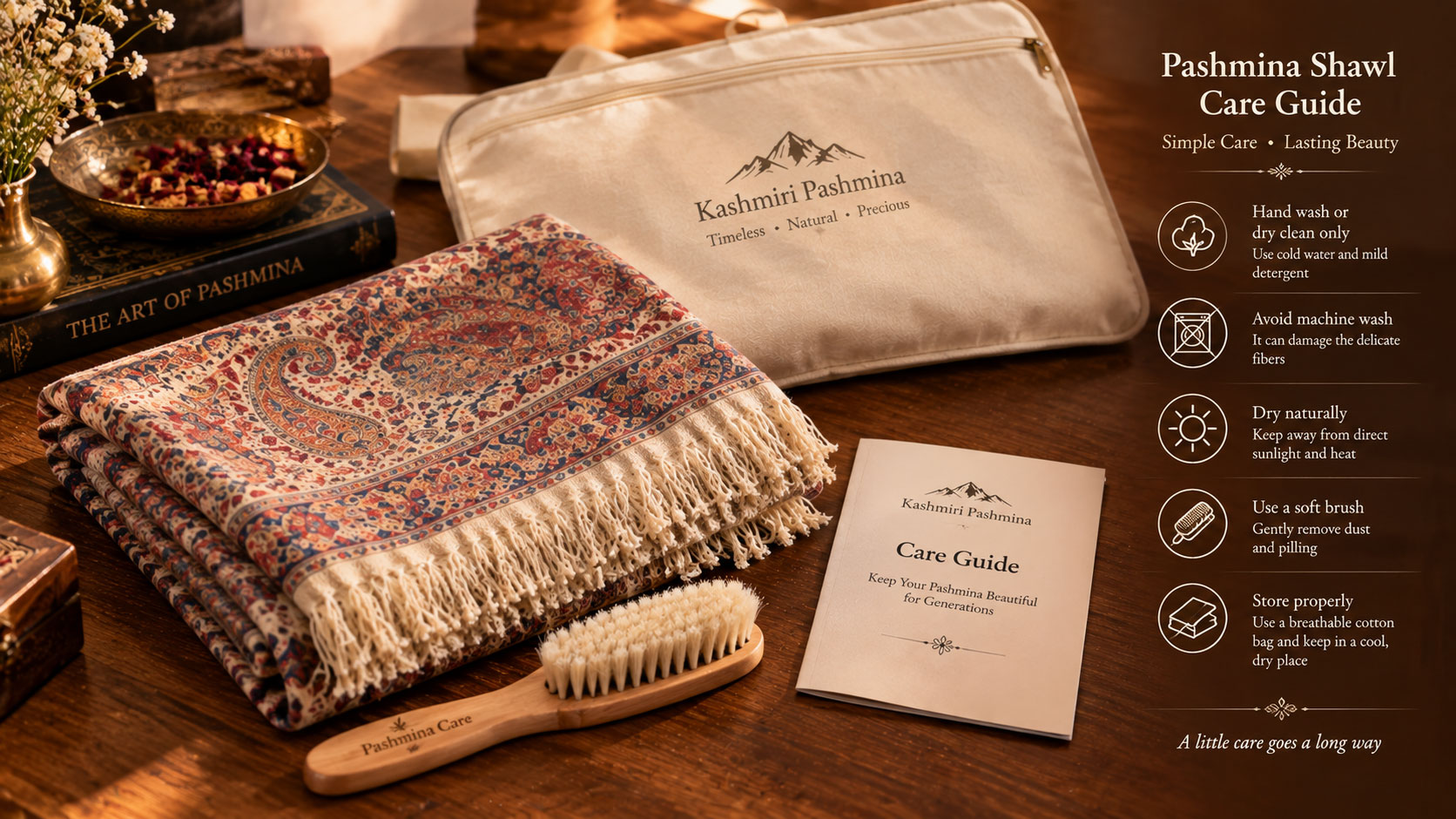 Pashmina Shawl Care Guide — Akee International