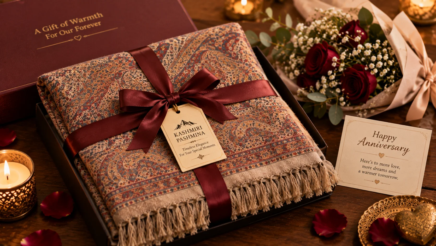 Pashmina Shawl for Anniversary Gift — Akee International