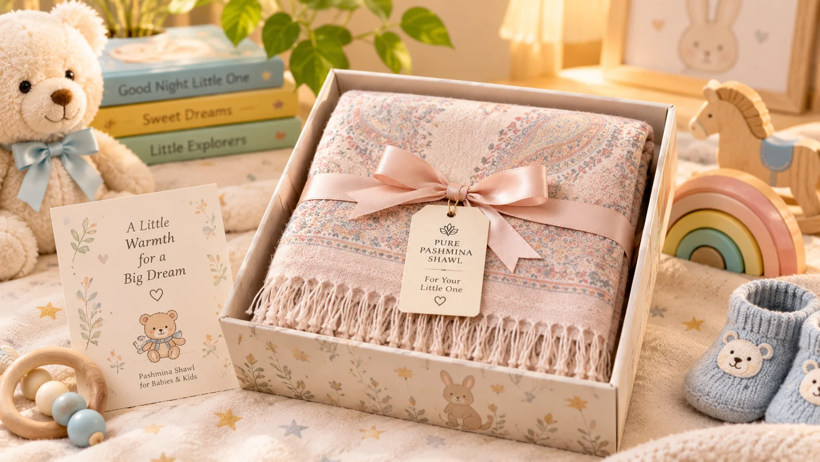 Pashmina Shawl for Baby & Kids Gift — Akee International