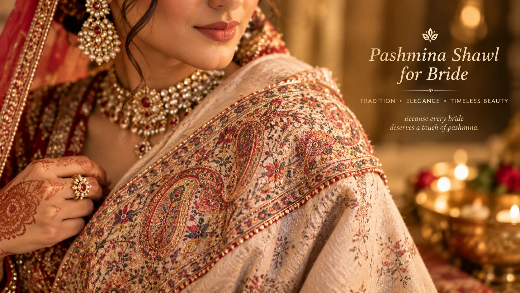 Pashmina Shawl for Bride — Akee International